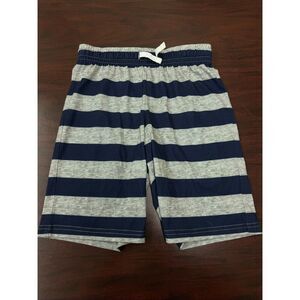 Cat & Jack Navy and Gray Boys Stripe Sleepwear Pull On Shorts Size Medium